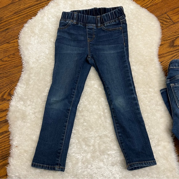 Gap Little Girl Bundle of 3 Skinny Fit, Jeggings Denim Jeans Sz 4 - Picture 10 of 13